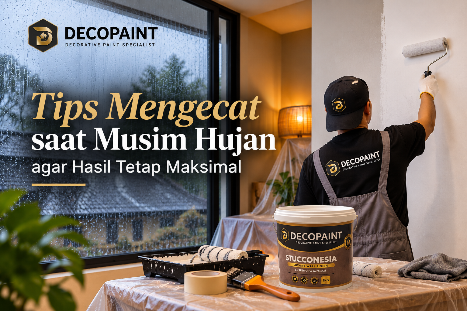 Tips Mengecat saat Musim Hujan agar Hasil Tetap Maksimal